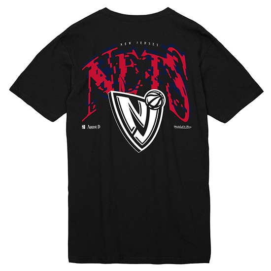 防弾少年団(BTS) - Lサイズ【SUGA X NBA】GLITCH Tシャツ (NETS) bts ZS7202.jpg